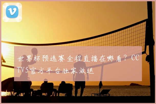 世界杯预选赛全程直播在哪看？CCTV5官方平台独家放送