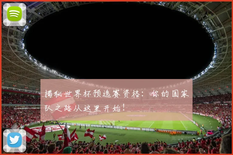 揭秘世界杯预选赛资格：你的国家队之路从这里开始！